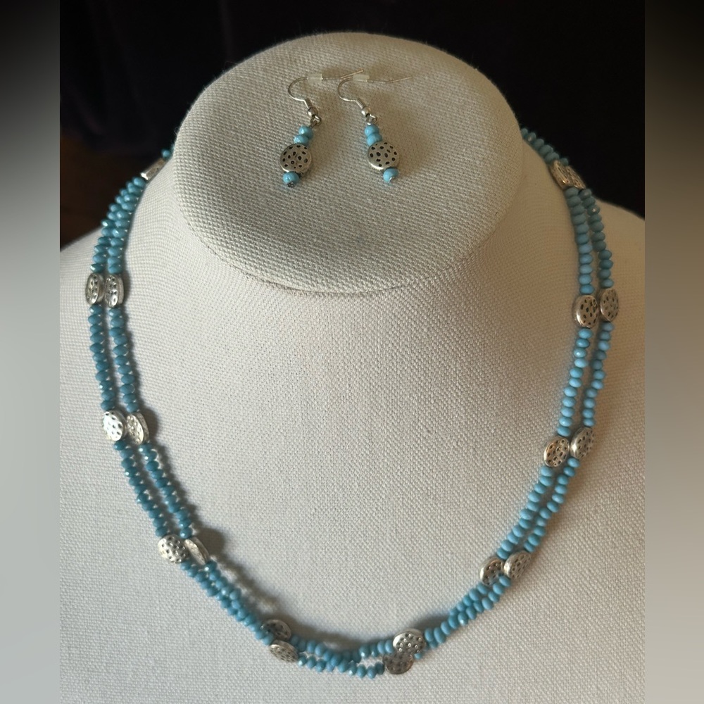 Necklace and earrings